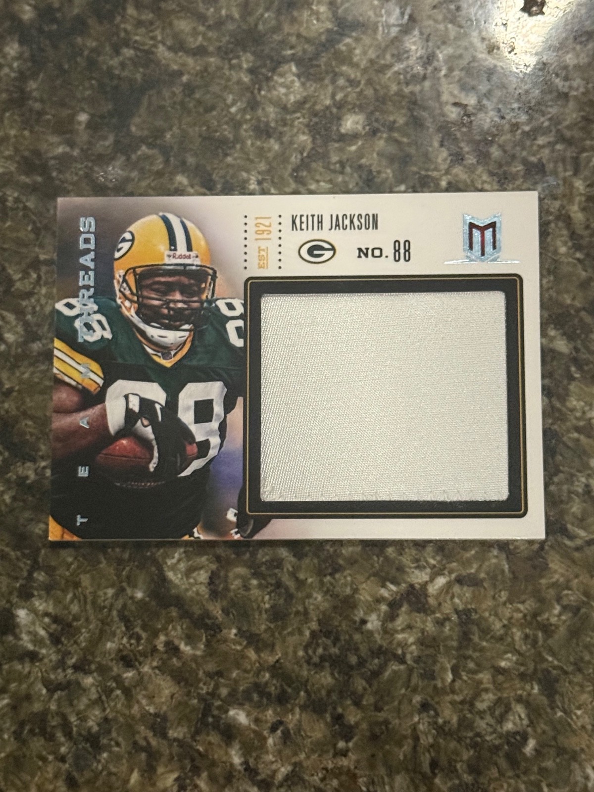 Keith Jackson 2012 momentum team threads Jersey #8/10 packers