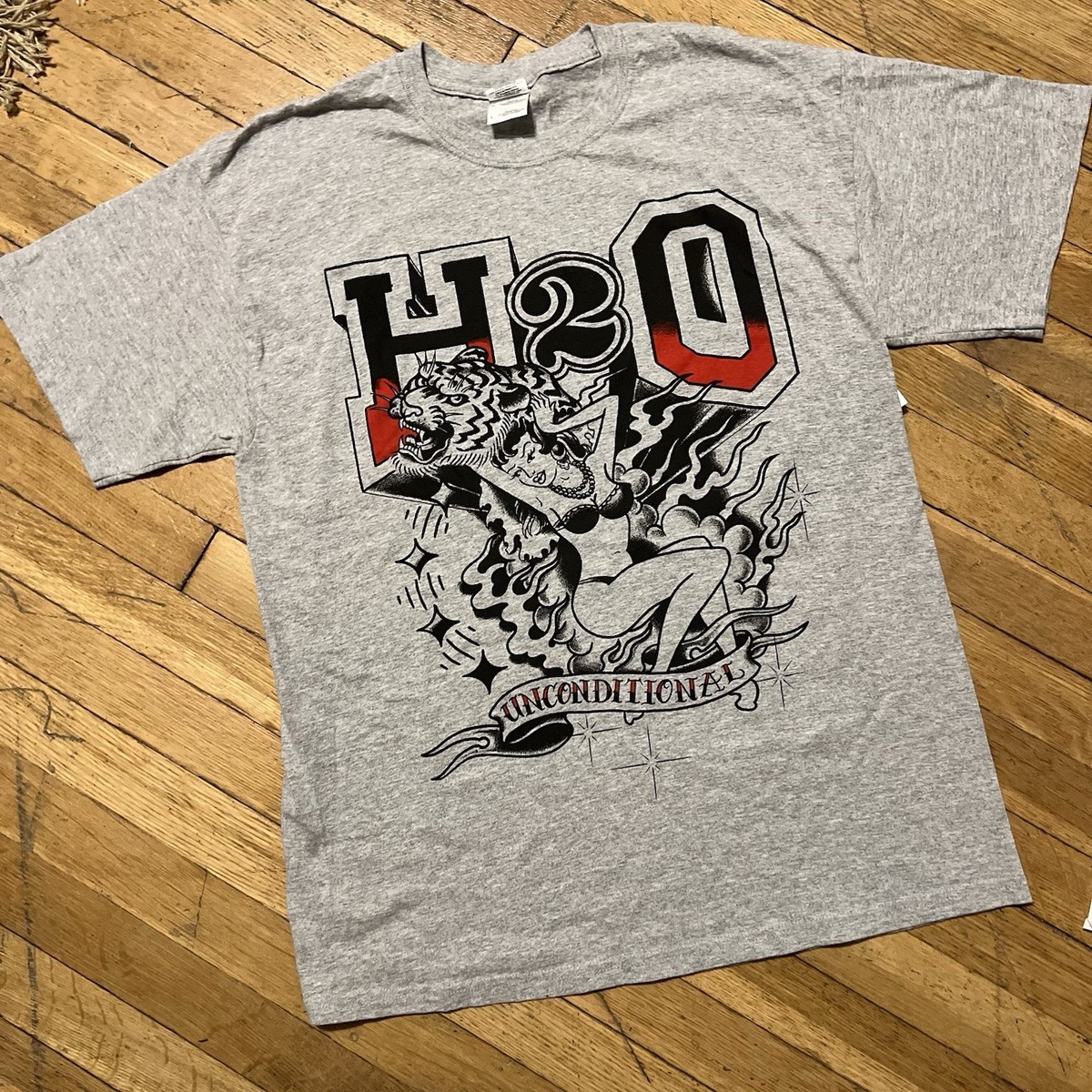 Vintage 90s H2O NYHC Hardcore Punk Rock Band Shirt LG Epitaph