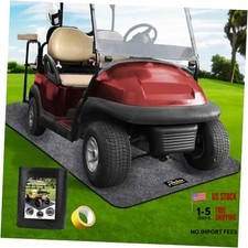 Golf Cart Parking Mat Garage Floor Mat Compatible with EZGO, Club Car,