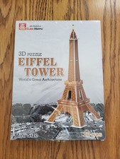 New Cubic Happy Mini Size 3D Puzzle Eiffel Tower  Statue of Liberty