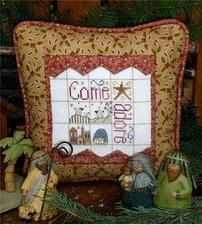 Shepherd's Bush COME ADORE Cross Stitch Chart Pattern Leaflet ONLY ~ Nativity