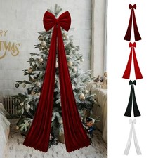 Extra Large Christmas Bow 6.6 Ft Holiday Decor Christmas Big Velvet