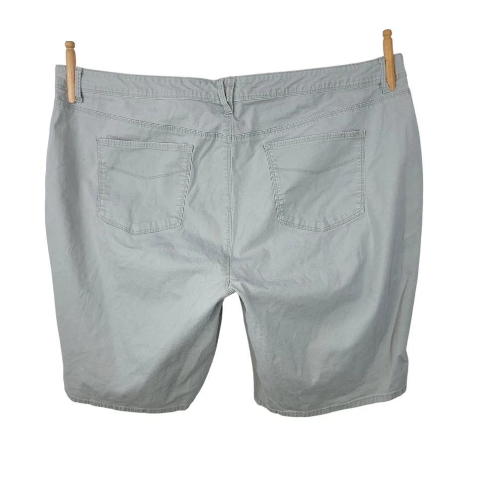 Bermudas Chinas Gloria Vanderbilt Talla Grande 22W Informales Carga Verde Claro Foto 4 de 4