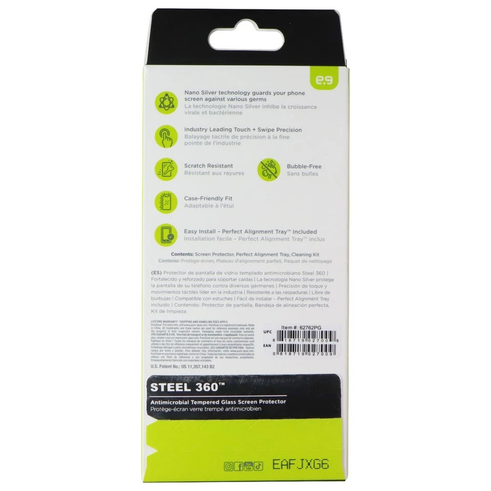 PureGear Steel 360 Screen Protector for iPhone SE (2022/2020)/8/7/6s/6 - Clear - Image 2 of 2