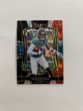 2025 Panini Select - Premier Level Travis Hunter #128 Black & Red Shock Prizm