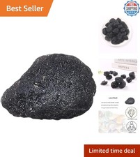 Natural Rough Lava Rock Healing Crystals 1.25-2.0'' for Crafting & Meditation