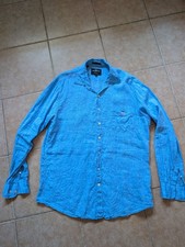  Rodd & Gunn Mens Sz-L Long Sleeve Sports Fit Linen Shirt  In Blue As New 