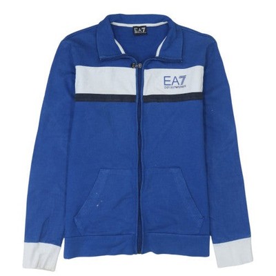 EA7 Emporio Armani Herren Sweatshirt Blau Full Zip XL
