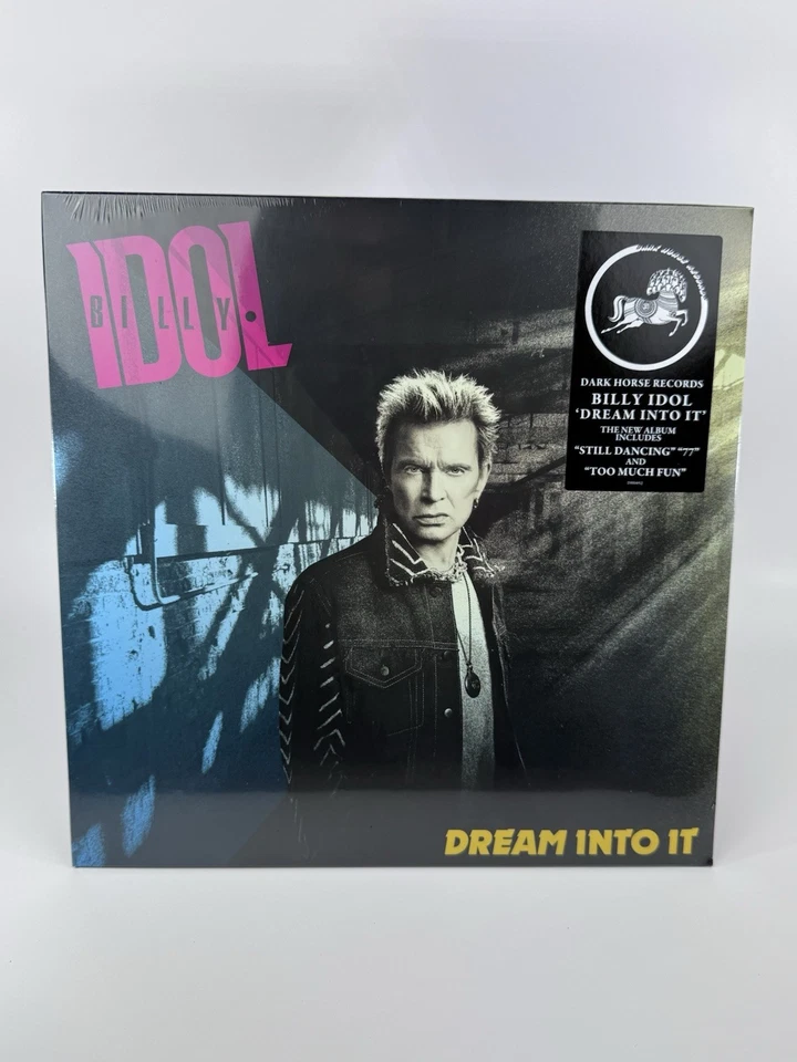 BILLY IDOL-DREAM INTO IT-BLACK VINYL w/SIGNED INSERT-NEW SEALED - Image 2 of 3
