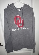 Champion brand Oklahoma Sooners gray fleece hoodie - Large