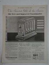 Magazine Ad* - 1930 - Toastmaster Automatic Electric Toaster - Minneapolis, MN
