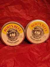 SET OF 2 BURTS BEES HAND SALVE TINS...FULL SIZE...3.0 OZS...