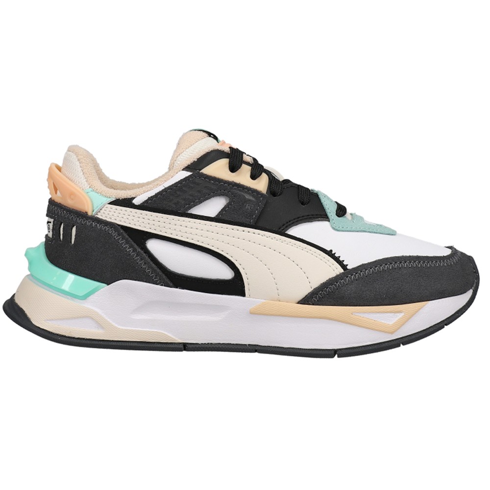PUMA Mirage Sport Pastel Lace Up  Womens Black, White Sneakers Casual Shoes 3827