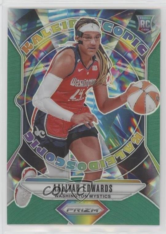 2024 Panini Prizm WNBA Kaleidoscopic Green Prizm Aaliyah Edwards #6 0i9z