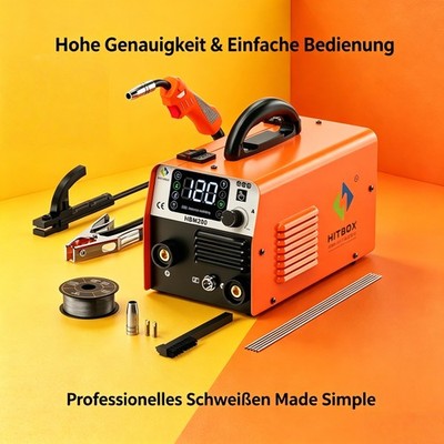 3in1 MIG Gaslos Schweißgerät MMA TIG 200A 220V Fülldraht MIG Schweißmaschine DE