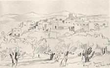 ISRAEL. Kirjath-Jearim 1902 old antique vintage print picture