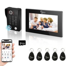 Fingerprint 5 in 1 Unlock Doorbell Video Intercom for Home Touch Screen Video