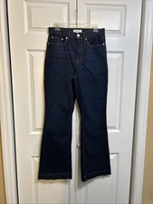 NWT SPANX Spanxsculpt Flare High Rise Jeans Size 12 Regular 21269R Dark Indigo