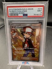 Red’s Challenge 213 Full Art Unbroken Bonds Psa 9 Mint  on eBay