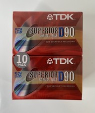TDK D90 IECI/Type I NORMAL BIAS Cassette Tapes NEW SEALED Lot Of 10