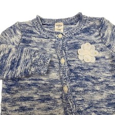 OshKosh B'Gosh Blue Variegated Knit Cardigan Sweater Size 12 month