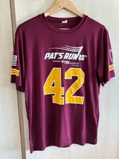 Pat Tillman Pat’s Run 20th Jersey Shirt 42 ASU Unisex Adults Small Maroon Gold