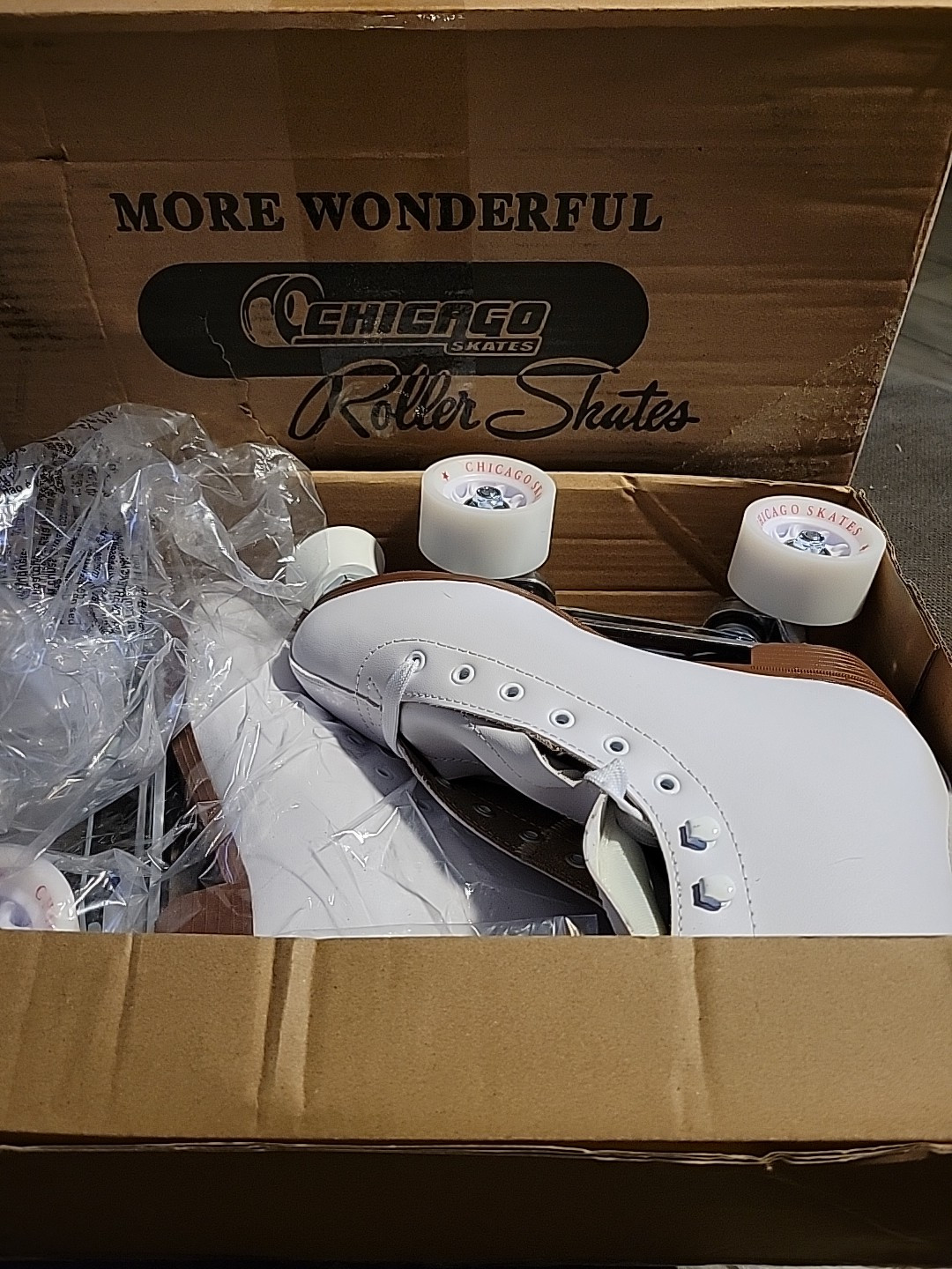 Size 7 Women's Classic White Premium Roller Skates