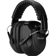 Compact Folding Ear Muffs with 28dB Noise Reduction for Kids  Adults - Black