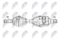 NTY Antriebswelle Links, Vorderachse U.A. FüR CitroËN, Mitsubishi, Peugeot