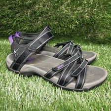 Teva Tirra Sandals Black Gray Purple Outdoor Hiking Strappy 4266 Women Size 10