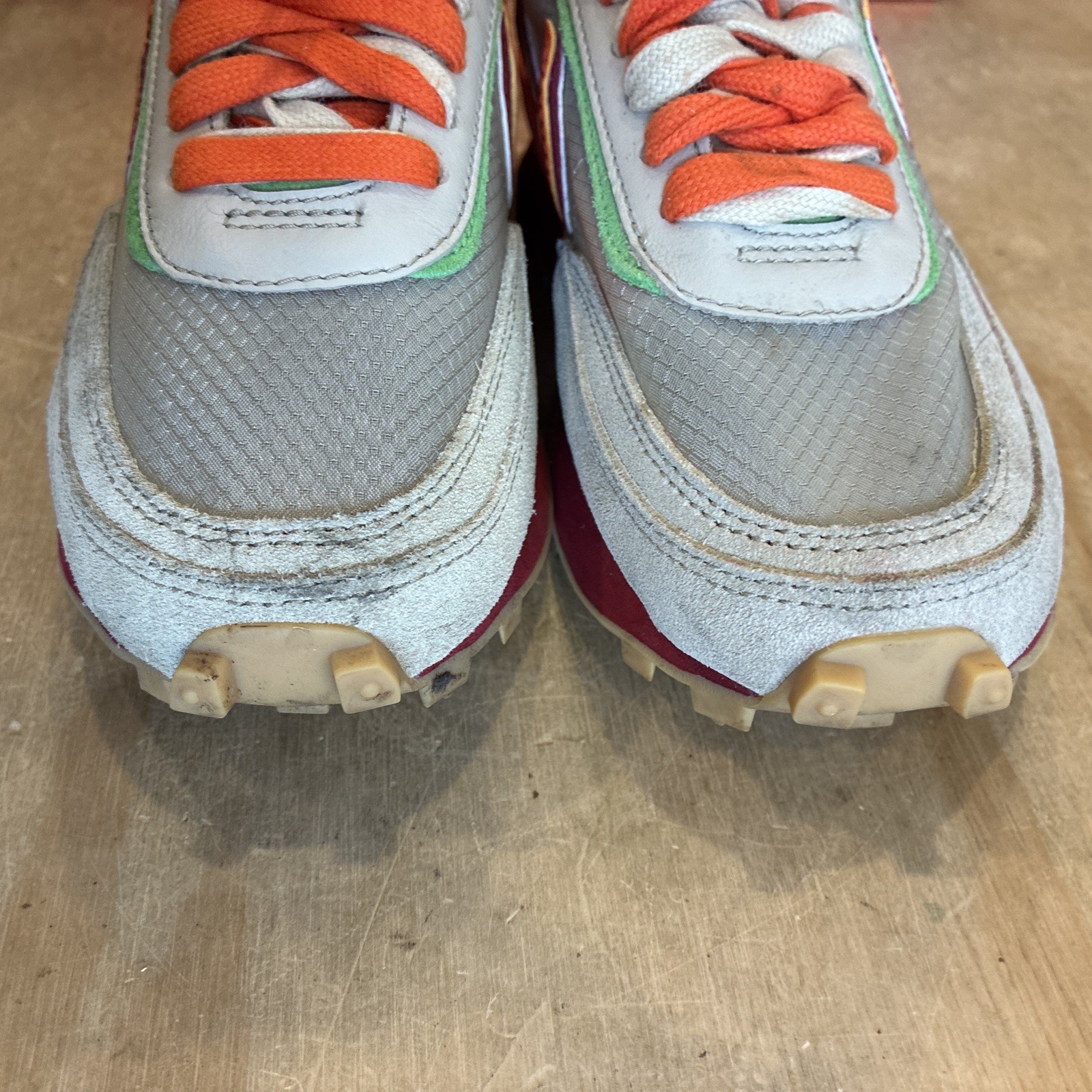 SACAI X NIKE 6326) Nike LDWaffle x Sacai x Clot Net Orange Blaze DJ4877 300 Uomo Taglia 4 5