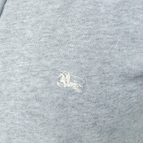 Burberry London giacca felpa donna full zip grigia piccola  - Foto 3 di 9
