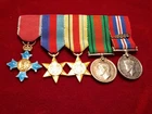 Original WW2 British Military 5 Place Miniature Medal Bar