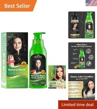 Hair Color Shampoo for Gray Hair - Lasts Up to 4 Weeks, Easy Application
