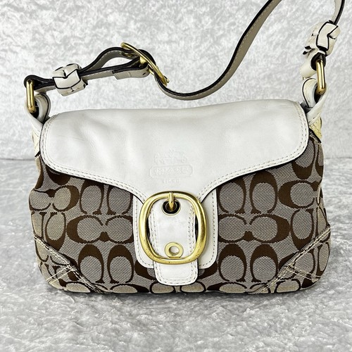 Coach Bleecker Buckle Flap Signature C Handbag - 12288