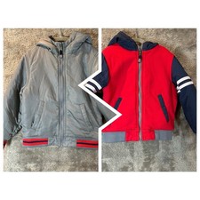 Reversible Insulated Rain Jacket Hoodie Sporty Boys XS 4 5 4T 5T Wonder Nation