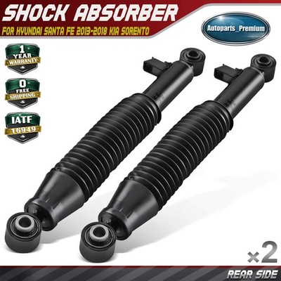 2x Rear L&R Shock Absorber for Hyundai Santa Fe 2013-2018 Kia Sorento 14-15 FWD