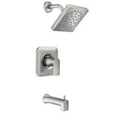 Moen Genta Single-Handle 1-Spray Tub and Shower Faucet in Spot Resist Brushed Ni