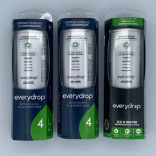 everydrop by Whirlpool Genuine OEM Refrigerator Filter #4 - EDR4RXD1, Lot of 3