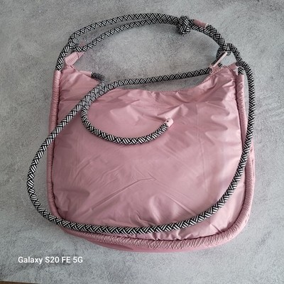 WILDFOX Puffer Rose Clair Light Pink Crossbody Purse Bag Excellent Condition 