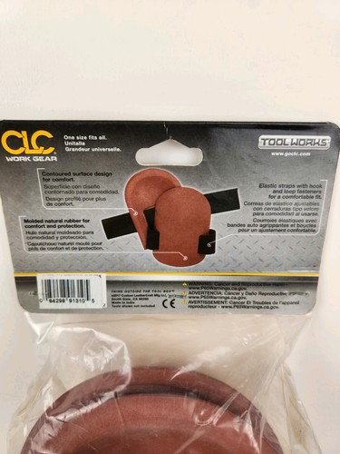 CLC Molded Rubber Kneepads Natural Rubber Tool Works V310CS New - Picture 5 of 6
