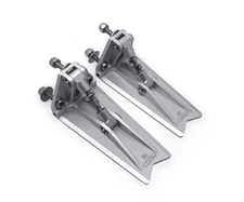 TFL Adjustable Billet Aluminum Trim Tab 83x40x35mm in Silver Color