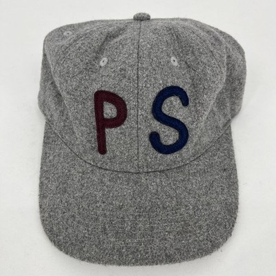 Poler Stuff Camp Vibes Grey Wool Blend PS Embroidered Strapback Hat Cap