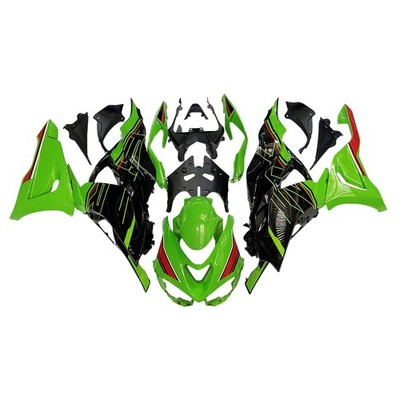 Green Black Red Full Fairings for Ninja ZX6R 2024 2025 ZX636 Kawasaki Bodywork