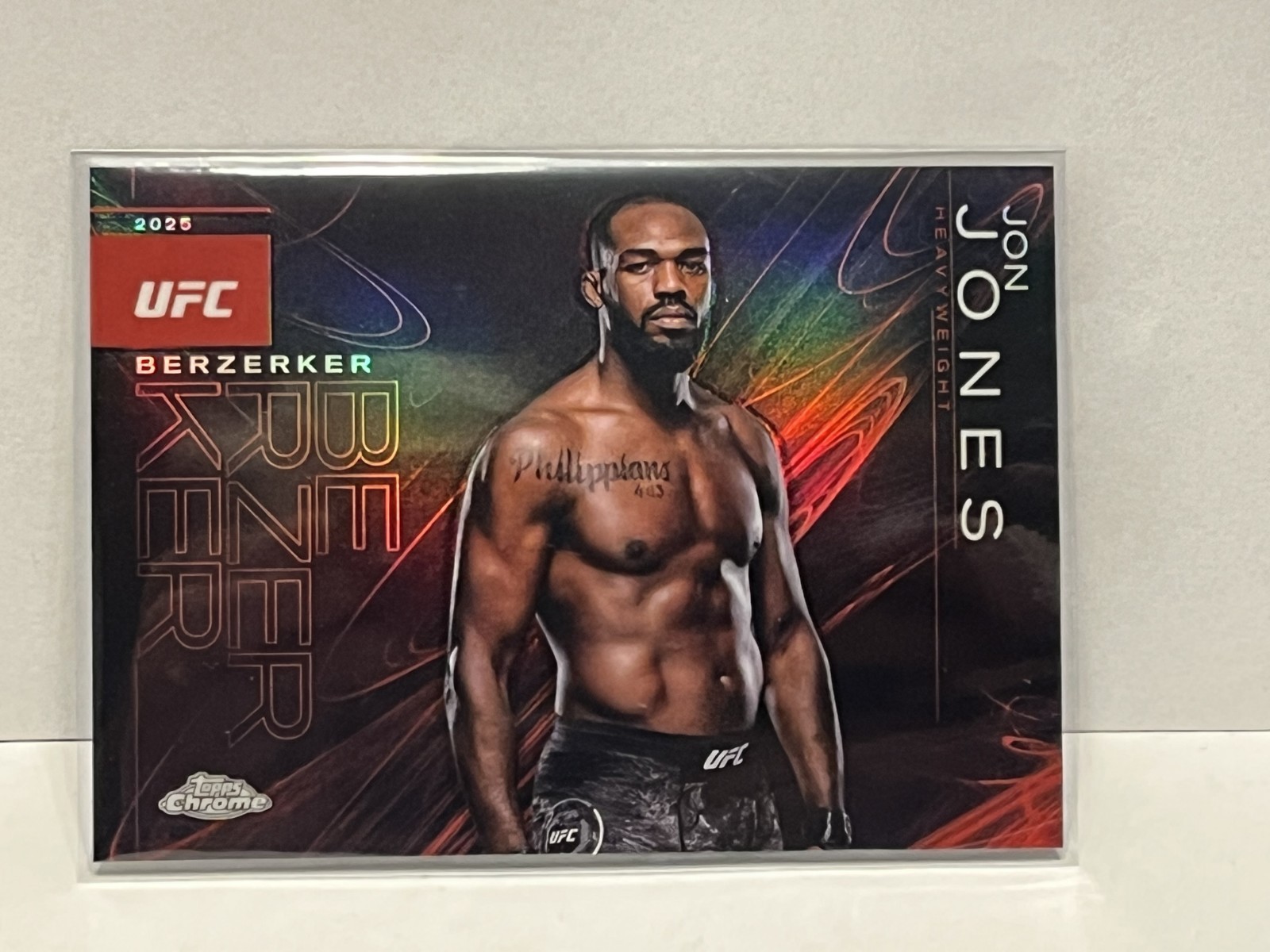 2025 Topps Chrome UFC #BZK-9 Jon Jones Berzerker SP CASE HIT