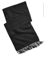 NWT Club Room Men’s Black 100% Cashmere Scarf $120 Retail 12x67