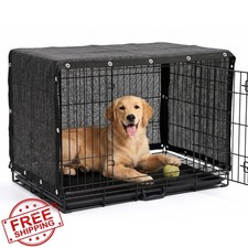 Amgo 8'x10' Black Dog Kennel Shade Cover