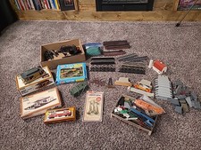 Large Vintage HO Scale Accessory Lot. Includes Structures And Some Track