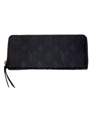 Louis Vuitton Long Wallet Portefeuille Clemence Monogram Empreinte Leather Used