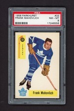 1958-59 PARKHURST #33 FRANK MAHOVLICH  PSA 8